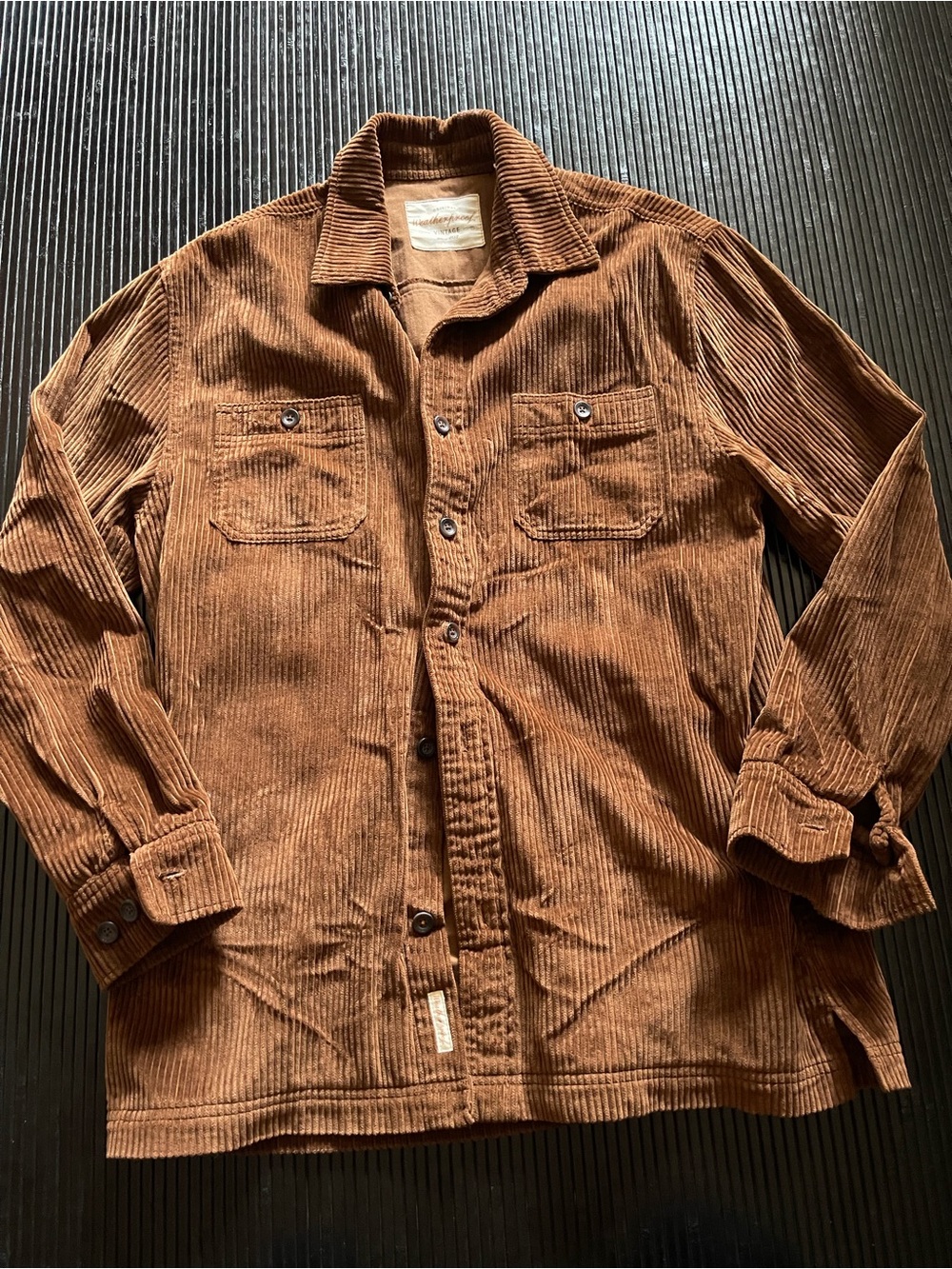 Weatherproof Brown Corduroy Overshirt Jacket